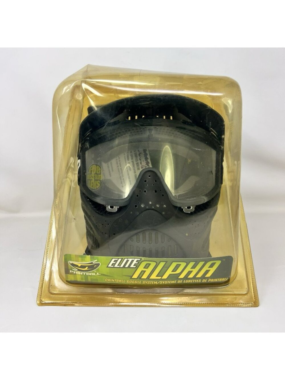 JT Elite ALPHA Paintball Anti Fog Lens Mask Goggles